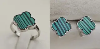 Ювелирный комплект Deimantas 113295985 17р 2,35гр 3,07гр. 