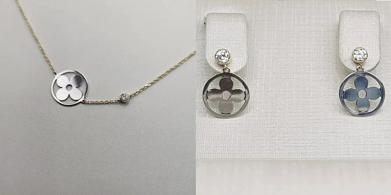 Ювелирный комплект Deimantas 113641611 40-45см 0,95гр 2,36гр. 