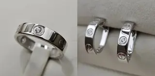 Ювелирный комплект Deimantas 113226583 18,5р 3,04гр 3,10гр. 