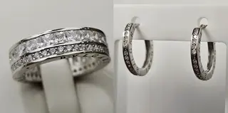 Ювелирный комплект Deimantas 113295997 17р 5,1гр 2,48гр. 