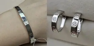 Ювелирный комплект Deimantas 113229017 11,87гр 3,10гр. 