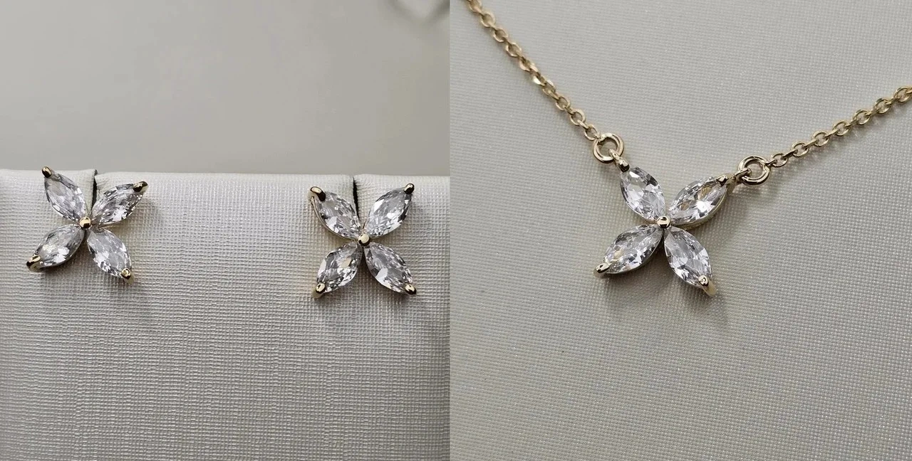 Ювелирный комплект Deimantas 113561780 45см 3,32гр 2,55гр. 