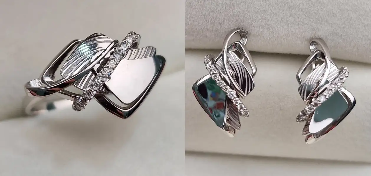 Ювелирный комплект Deimantas 103166478 0,103ct 0,18ct.  - фото 2