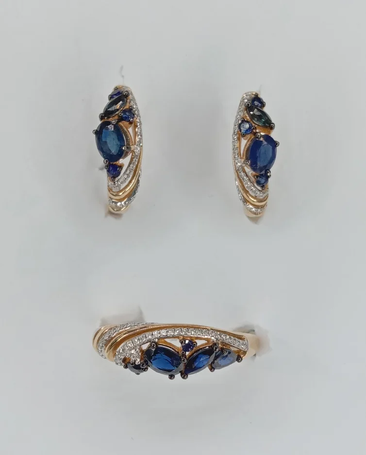 Ювелирный комплект Камея 1101304231 1102304231 18,5р 6,59гр.  - фото 4