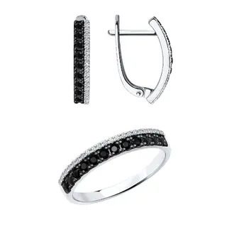 Ювелирный комплекты Sokolov S7020060  S7010057 16,5р, 3,94гр. 