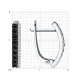 Ювелирный комплекты Sokolov S7020060  S7010057 16,5р, 3,94гр.  - фото 3