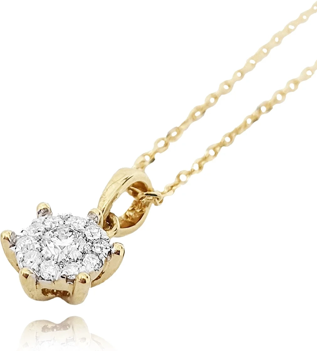 Ювелирный комплект Goldos Premium SDR1824-S-2 17р 45см 7гр 0,52ct  - фото 4