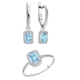 Ювелирный комплект Sokolov 6024155 6014135 17р 4.92гр  - фото 8