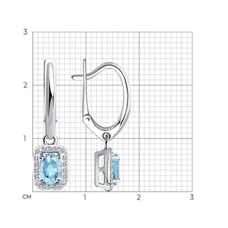 Ювелирный комплект Sokolov 6024155 6014135 17р 4.92гр 