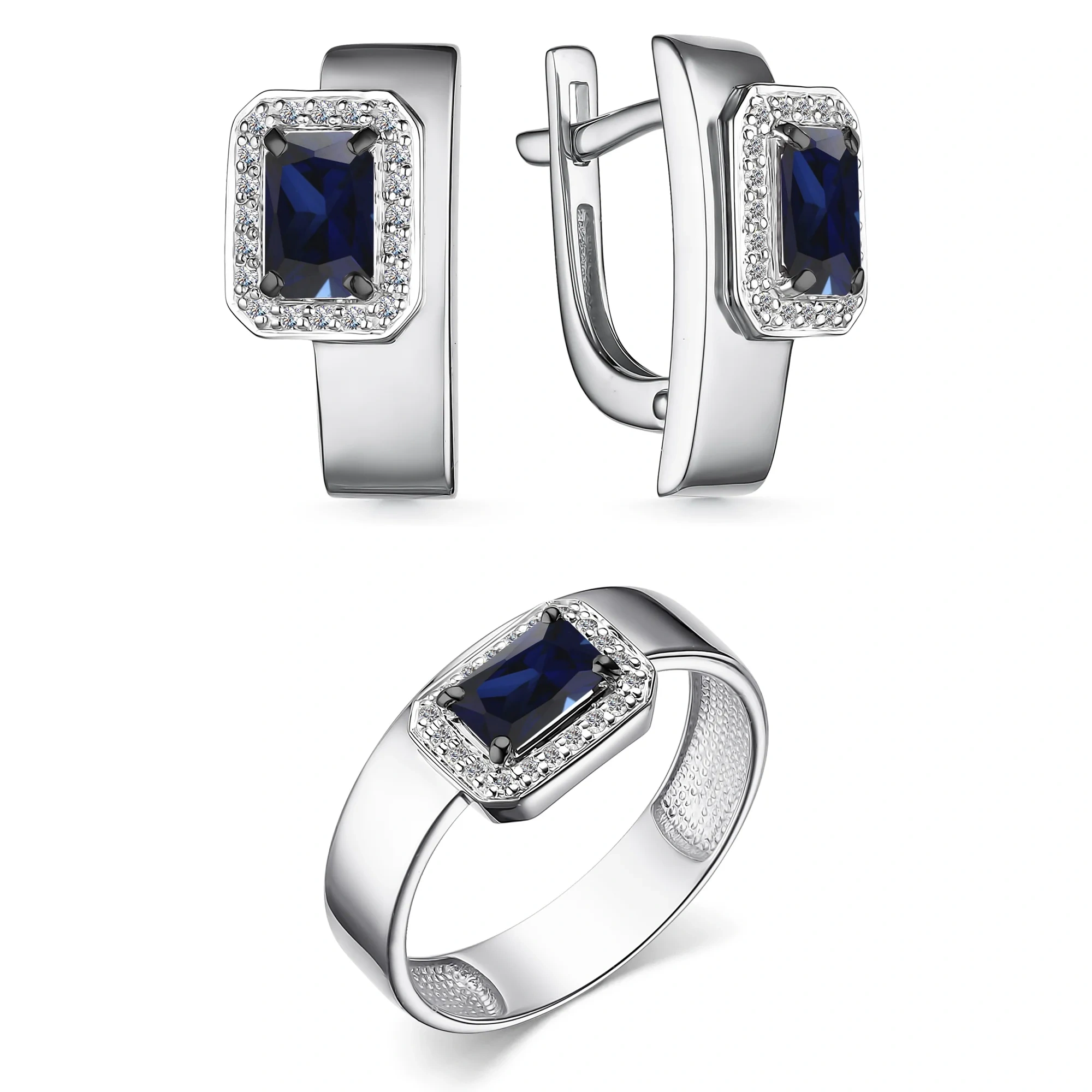 Ювелирный комплект Алькор 15628-202-S 18.5р  - фото 4