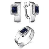 Ювелирный комплект Алькор 15628-202-S 18.5р  - фото 4