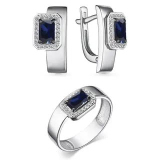 Ювелирный комплект Алькор 15628-202-S 18.5р 