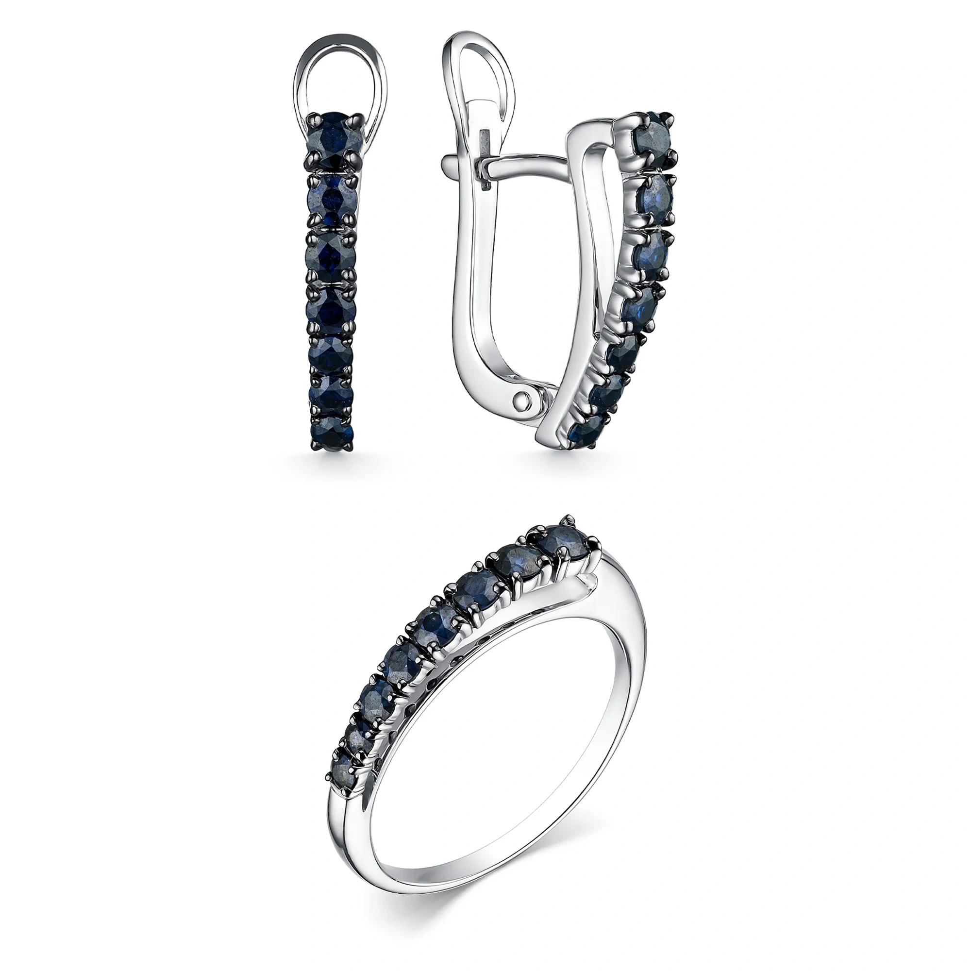 Ювелирный комплект Goldos 15733-202-S 17,5р 6,2гр 1,63ct.  - фото 3