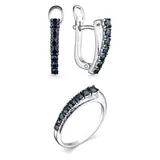 Ювелирный комплект Goldos 15733-202-S 17,5р 6,2гр 1,63ct.  - фото 3