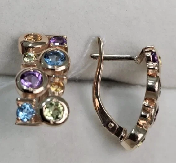 Ювелирный комплект Deimantas 112689933 18р 3,77гр 5,72гр.  - фото 2