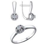 Ювелирный комплект Sokolov 1011463-18 1020976 18р 4,29гр.  - фото 2