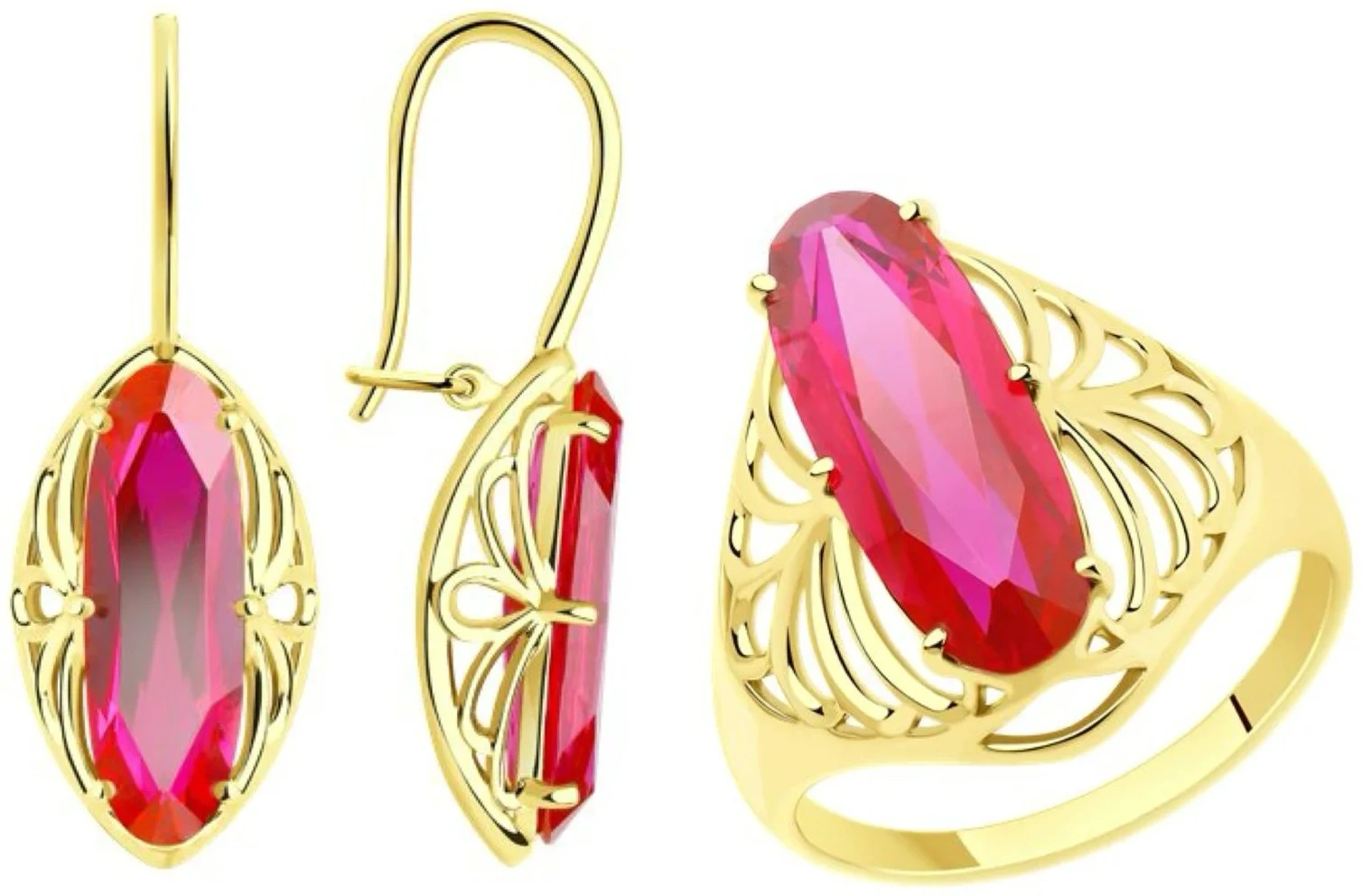 Ювелирный комплект Diamant 53-310-00773-1  - фото 2