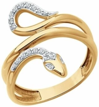 Ювелирный комплект Diamant 51-220-02738-1 51-210-02738-1 вес 7.88 г золото, бриллиант 