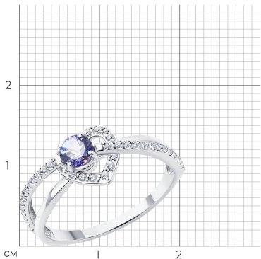 Ювелирный комплект SOKOLOV 6014337-3 6024406-3 вес 3.85 г золото, бриллиант, танзанит 