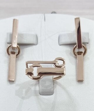 Ювелирный комплект Александра 866788 вес 6.38 г золото, без вставок 