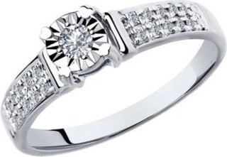 Ювелирный комплект 7 Карат SOKOLOV 1021314\1011801ZAR вес 4.47 г золото, бриллиант 