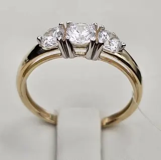 Ювелирный комплект Deimantas 116072616 кольцо 17,5р 1,87гр, серьги 2,33гр  - фото 2