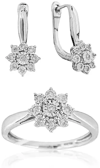 Ювелирный комплект Goldos DR5980W-S 16,5р. 