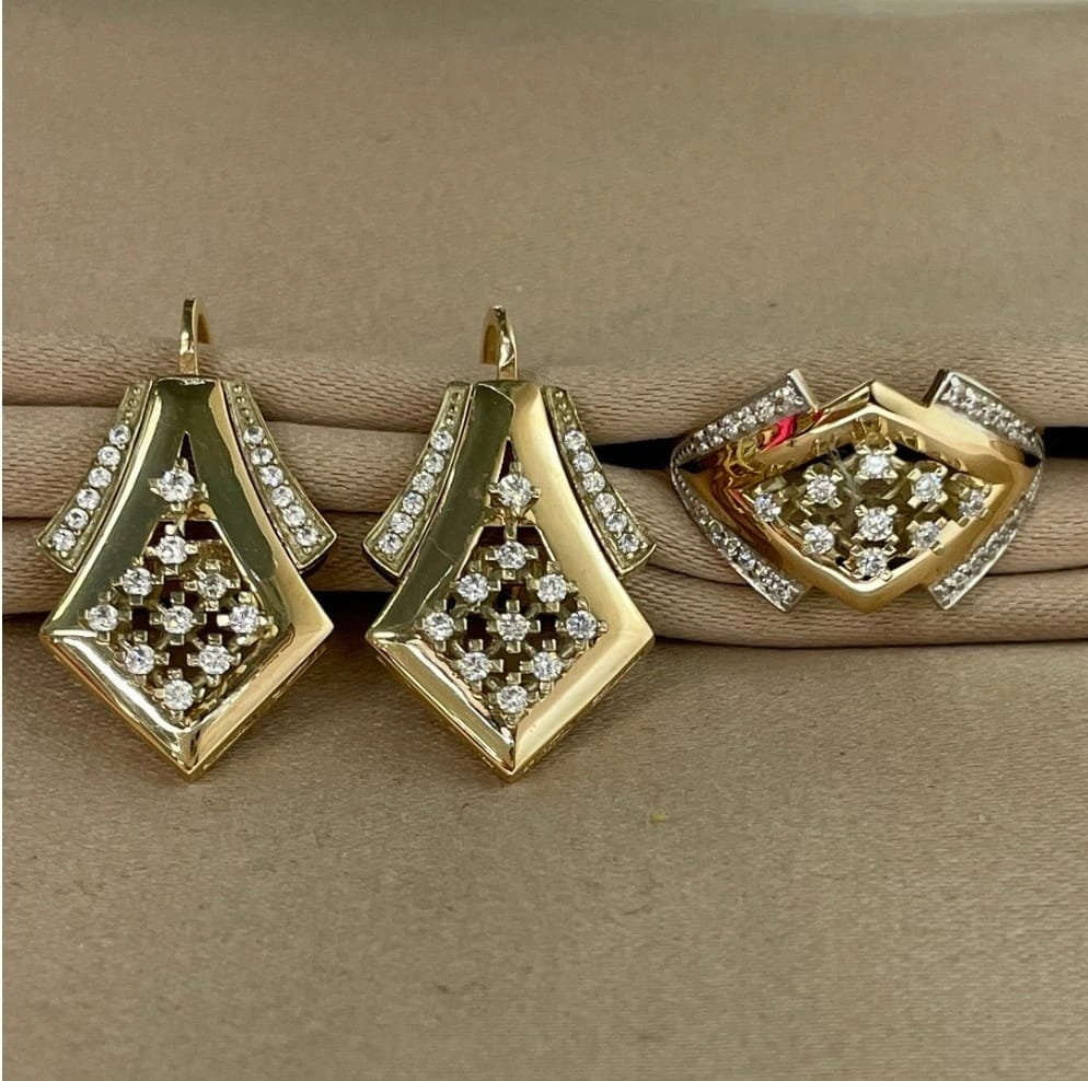 Ювелирный комплект Kausar Gold K383 17-19р 9,27гр. 