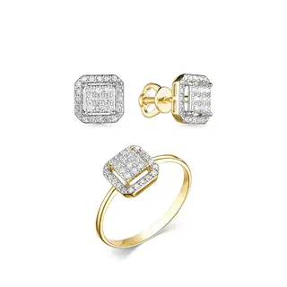 Ювелирный комплект Goldos К608-0320-S 17.5р 