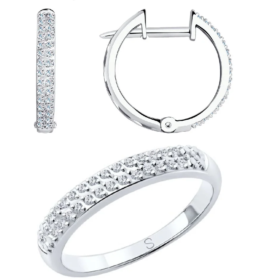 Ювелирный комплект Sokolov 1010130 1020520 17р 4,1гр.  - фото 2