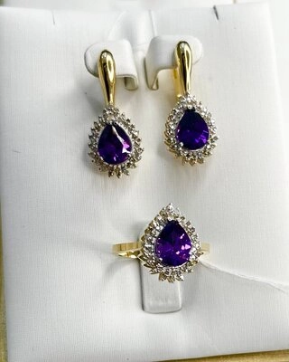 Ювелирный комплект Almaz Gold 76544 18р 8,35гр. 