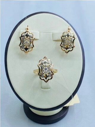 Ювелирный комплект Kausar Gold К190 9,32гр. 