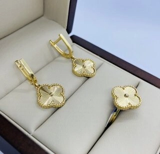 Ювелирный комплект Exclusive Gold 789022 вес 6.06 г золото, фианит 