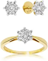 Ювелирный комплект Goldos Premium SDR1824-S 17р 0,39ct.  - фото 3