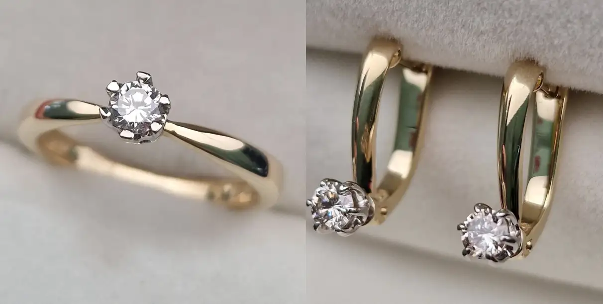 Ювелирный комплект Deimantas 104892231 0,174ct 0,362ct.  - фото 3