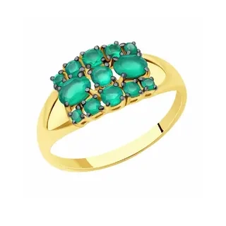 Ювелирный комплект Diamant 53-320-01442-1 53-310-01442-1_18 18р 5,06гр.  - фото 2