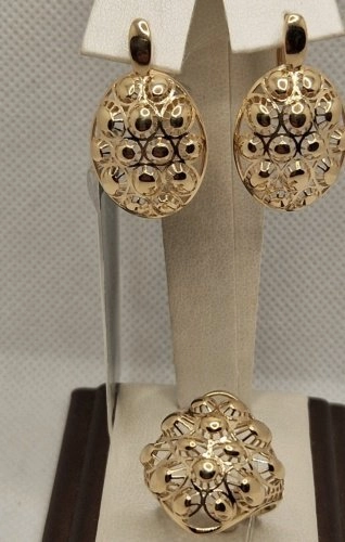 Ювелирный комплект Diamant 765444 вес 9.26 г золото, без вставок 