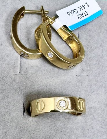 Ювелирный комплект SharmStyle SharmGold643566 вес 8.3 г золото, фианит 