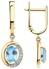 Ювелирный комплект Diamant 51-321-00224-1.51-310-00224-1 17.5гр 4.87гр  - фото 2