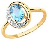 Ювелирный комплект Diamant 51-321-00224-1.51-310-00224-1 17.5гр 4.87гр 