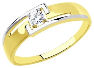 Ювелирный комплект Diamant 53-120-00892-1.53-110-00892-1 19р 4.46гр 