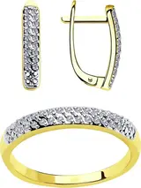 Ювелирный комплект Sokolov 1021306-2 1011798-2 18р 3.84гр  - фото 2