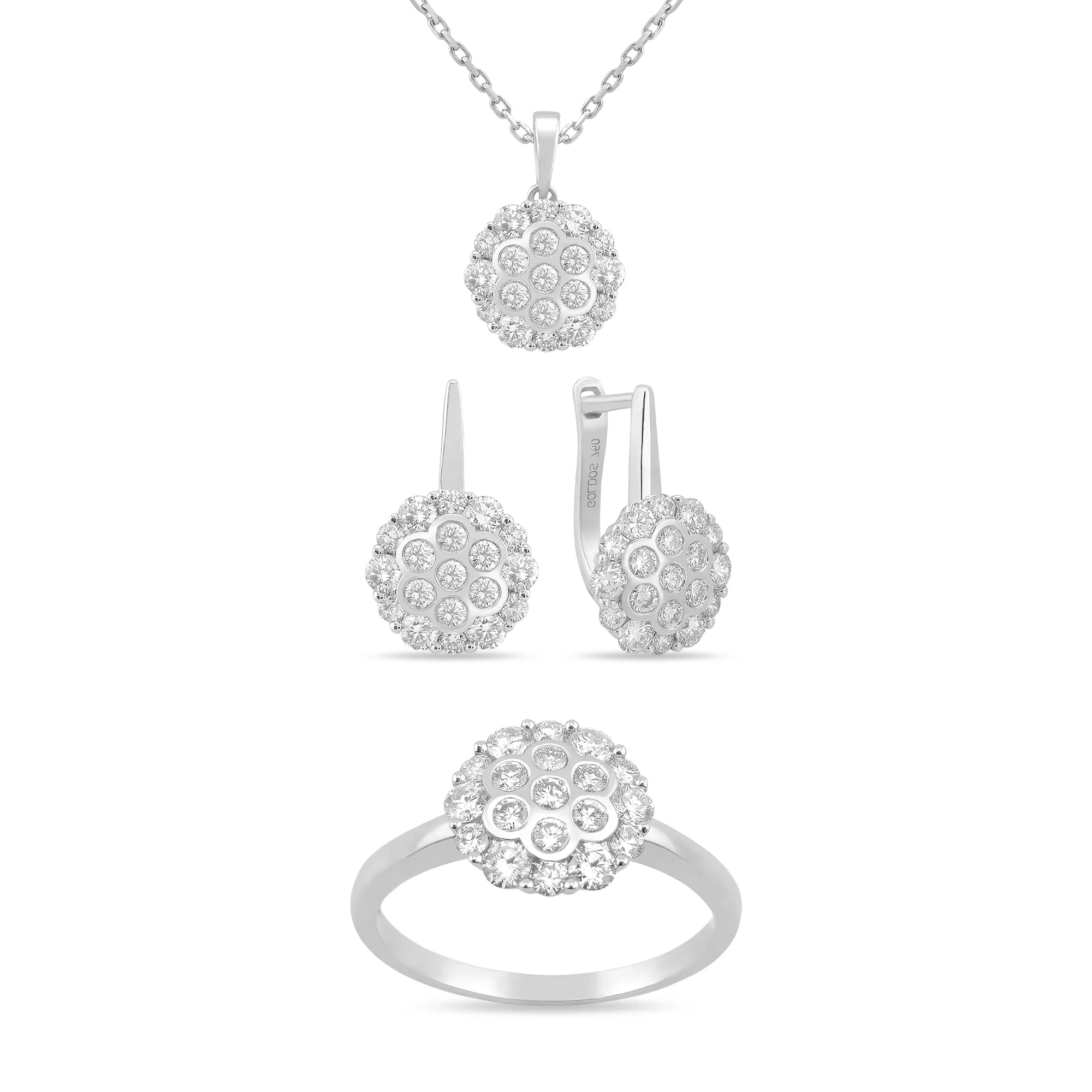 Ювелирный комплект Goldos SDR2127W-S-2 17.5р  - фото 3