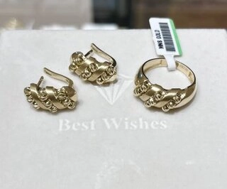 Ювелирный комплект Exclusive Gold 856787 вес 8.2 г золото, без вставок 