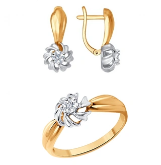 Ювелирный комплект Sokolov SET-1011518 17,5р 5,34гр. 