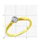 Ювелирный комплекты Sokolov 1021322-21011587_16.5 16.5р 3,26гр  - фото 6