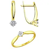 Ювелирный комплект Sokolov 1021322-21011587_17 17р 3,18гр  - фото 3