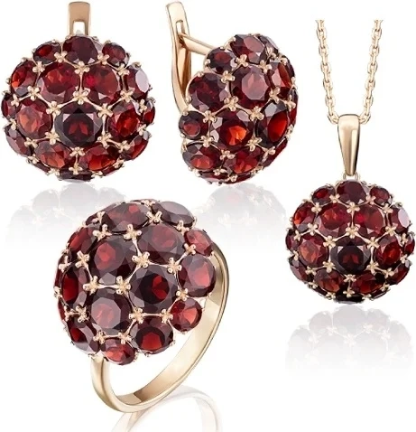 Ювелирный комплект Platina SET-01-4377-00-204-1110-46_22-6_19-5 19.5р 12.4гр 