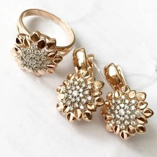 Ювелирный комплект Kausar Gold К197 8,97гр. 