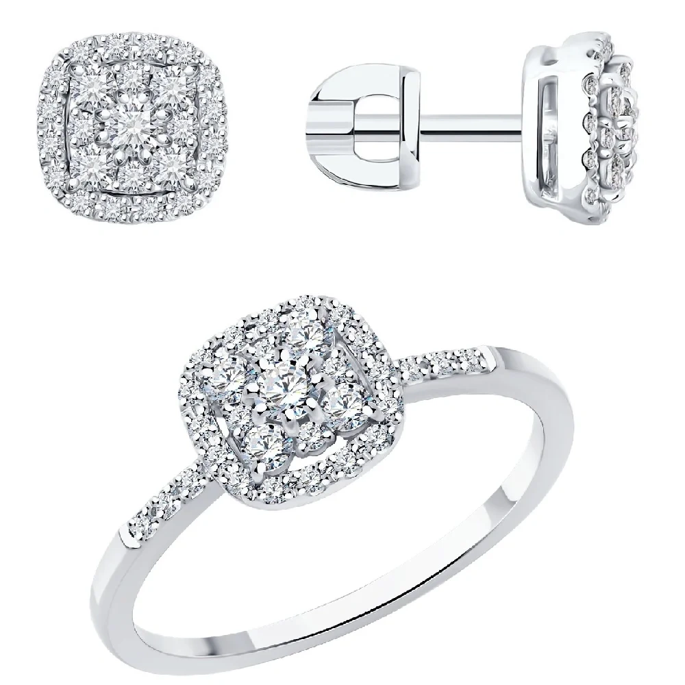 Ювелирный комплект Sokolov 1022253 1012622 18р 4.77гр  - фото 7